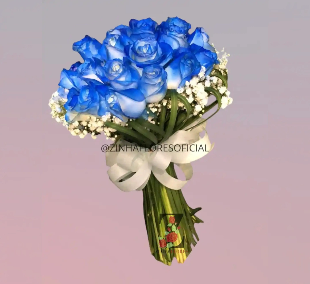BUQUE 18 ROSAS AZUIS
